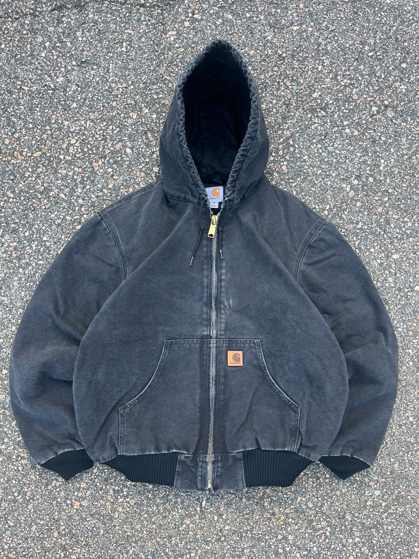 Faded Black Carhartt Active Jacket - Medium