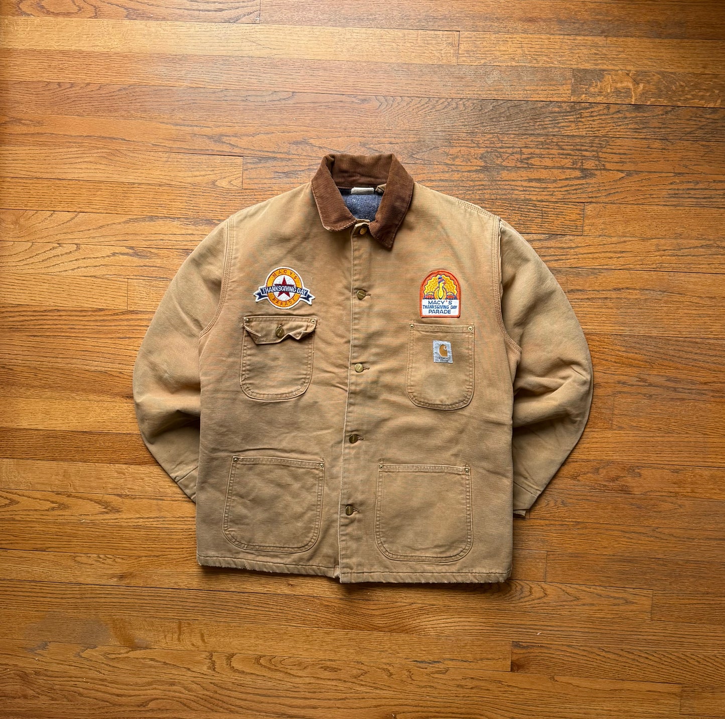 Faded Brown Carhartt “Macy’s Thanksgiving Parade” Staff Chore Jacket - Medium