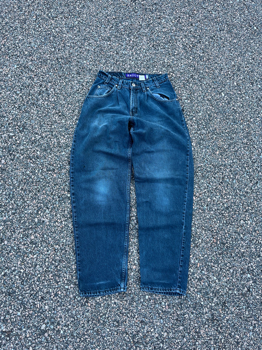 Levi's 561 银色标签褪色海军蓝牛仔宽松裤 - 29 x 32