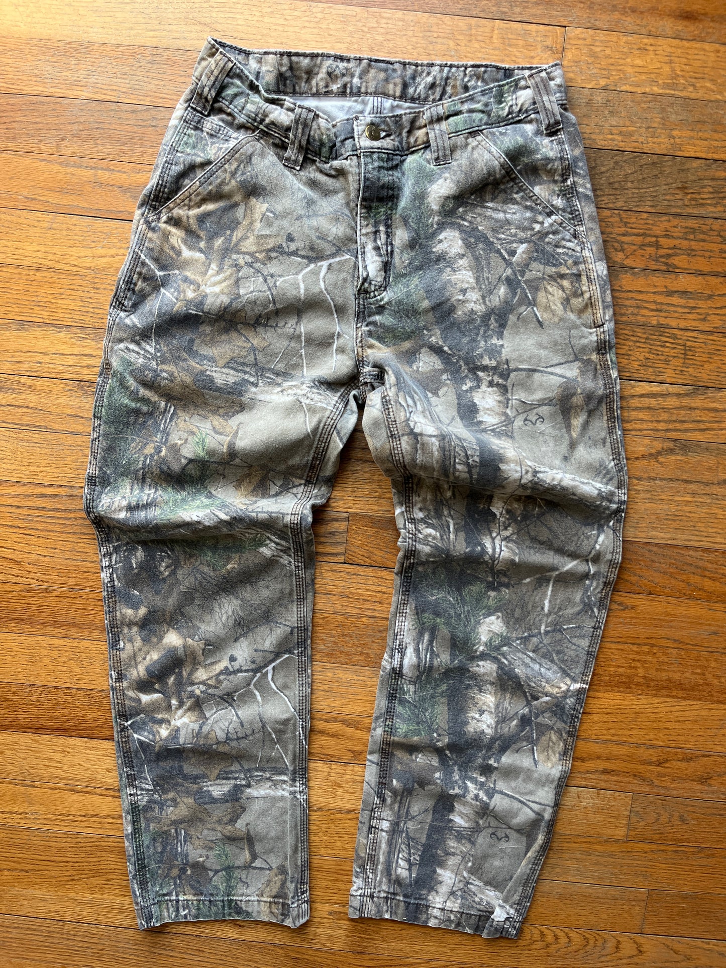 Faded Realtree Carhartt Carpenter Pants - 30 x 29