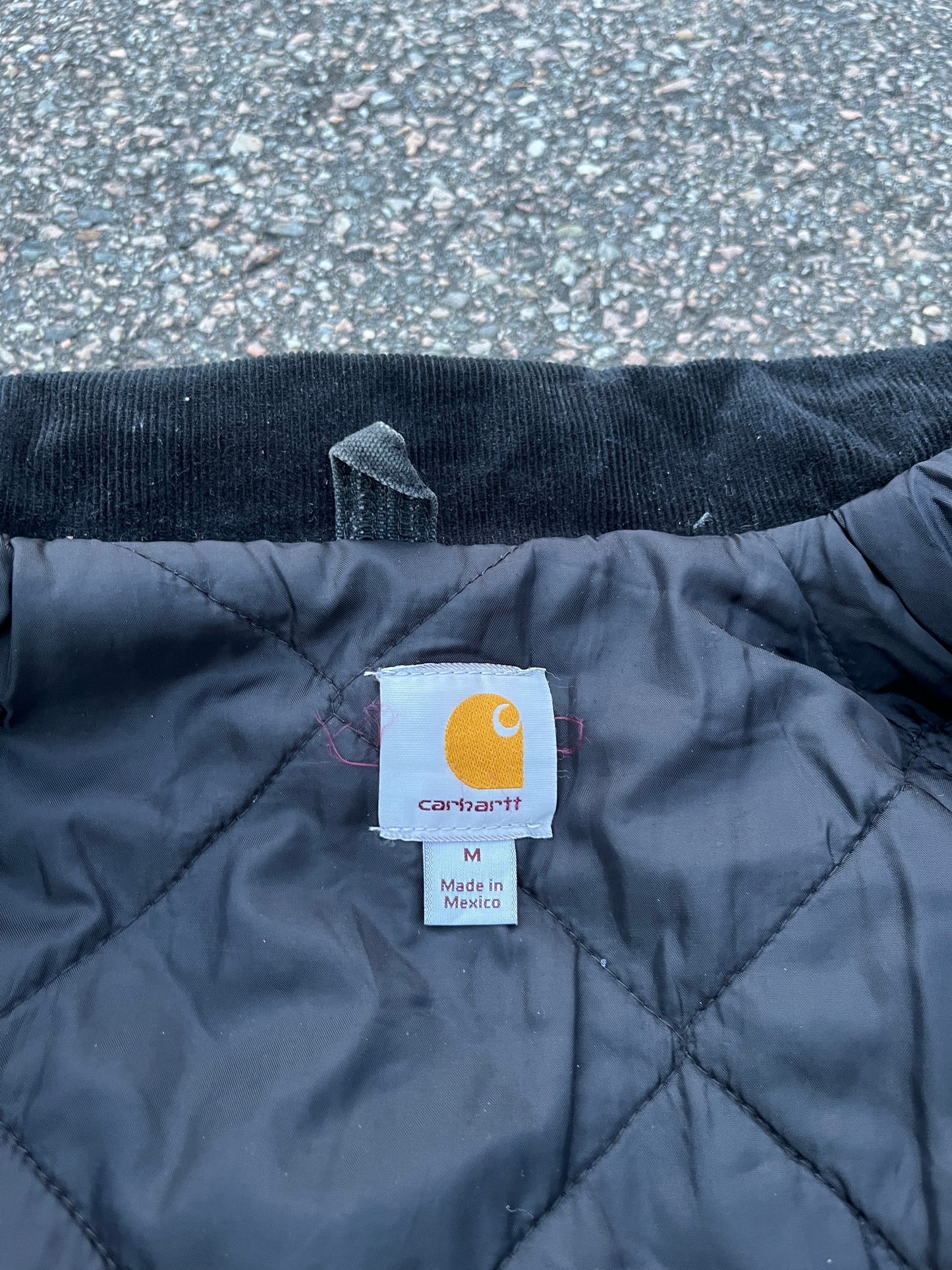 褪色黑色 Carhartt 北极风格夹克 - 中号