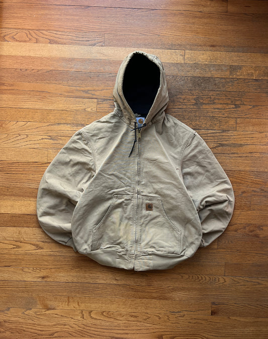 Faded Beige Carhartt Active Jacket - Medium