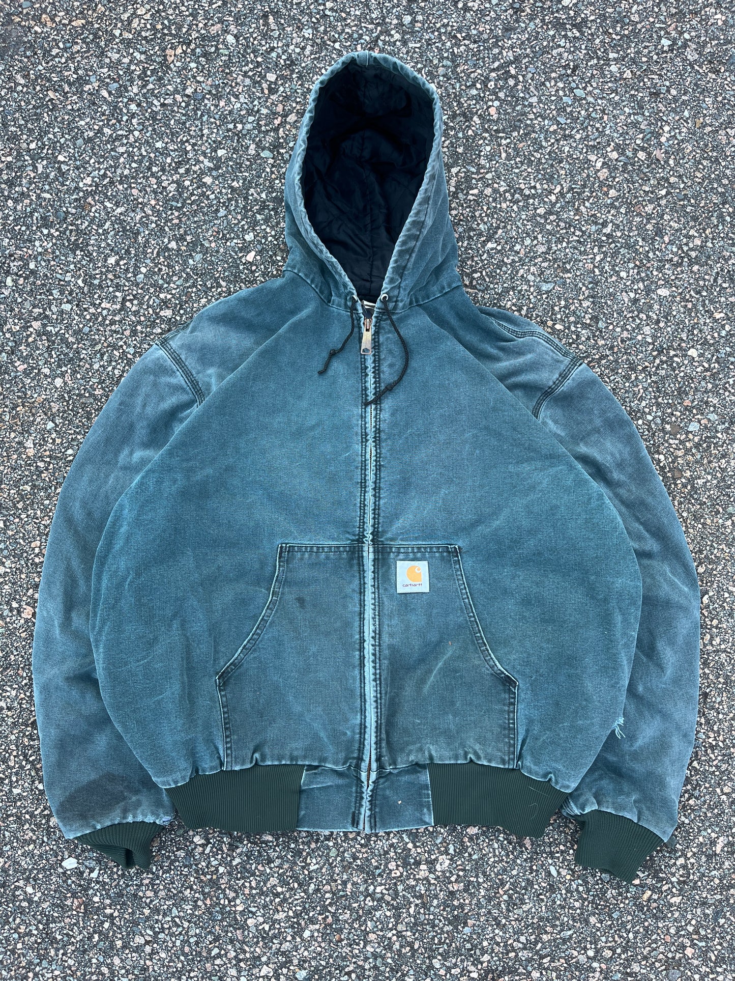 Faded Hunter Green Carhartt Active Jacket - Boxy Large