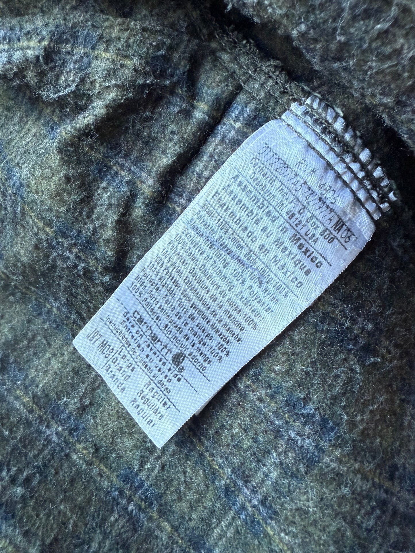 Faded Olive Green Carhartt Detroit Jacket - Large