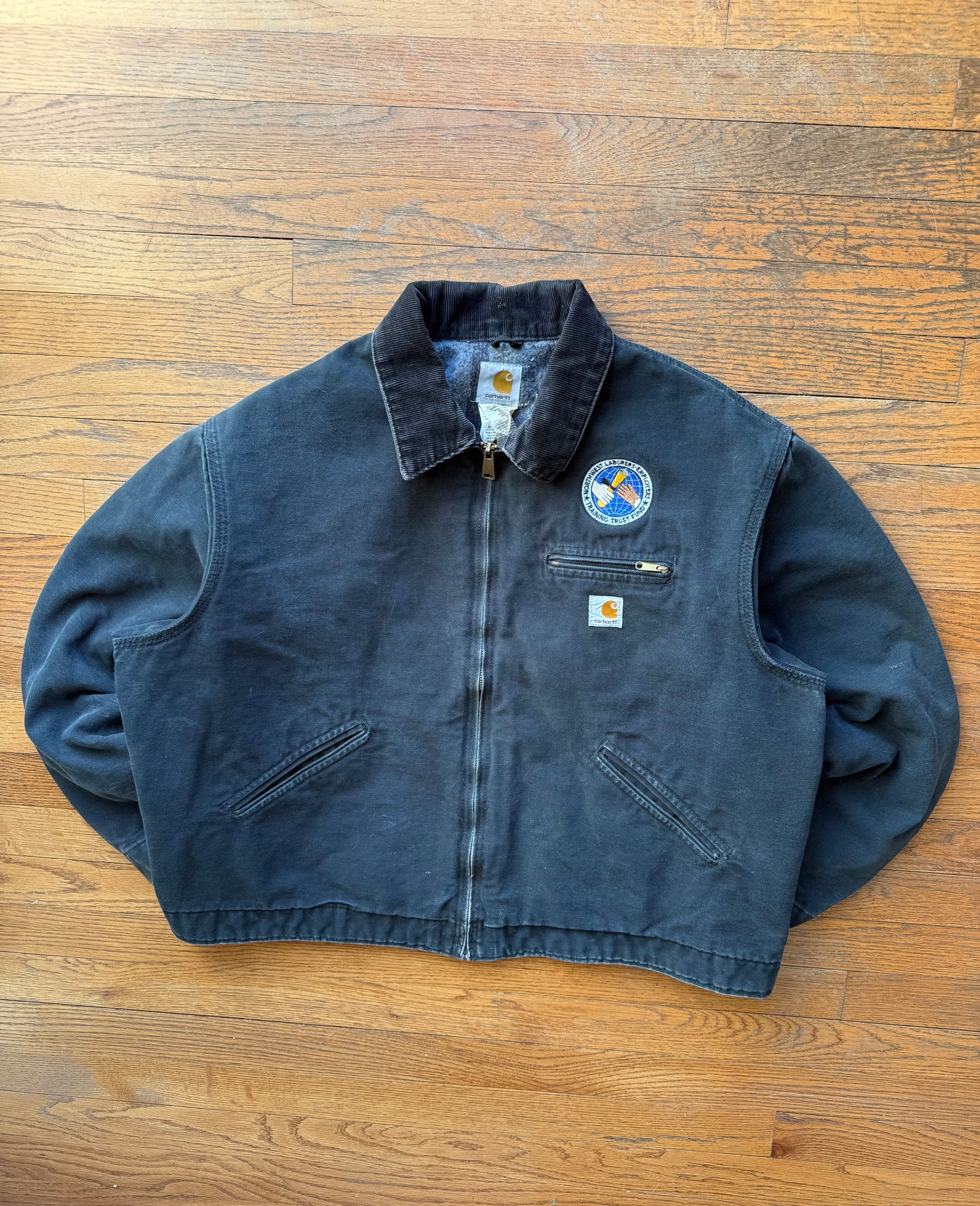Faded Black Carhartt Detroit Jacket - XL