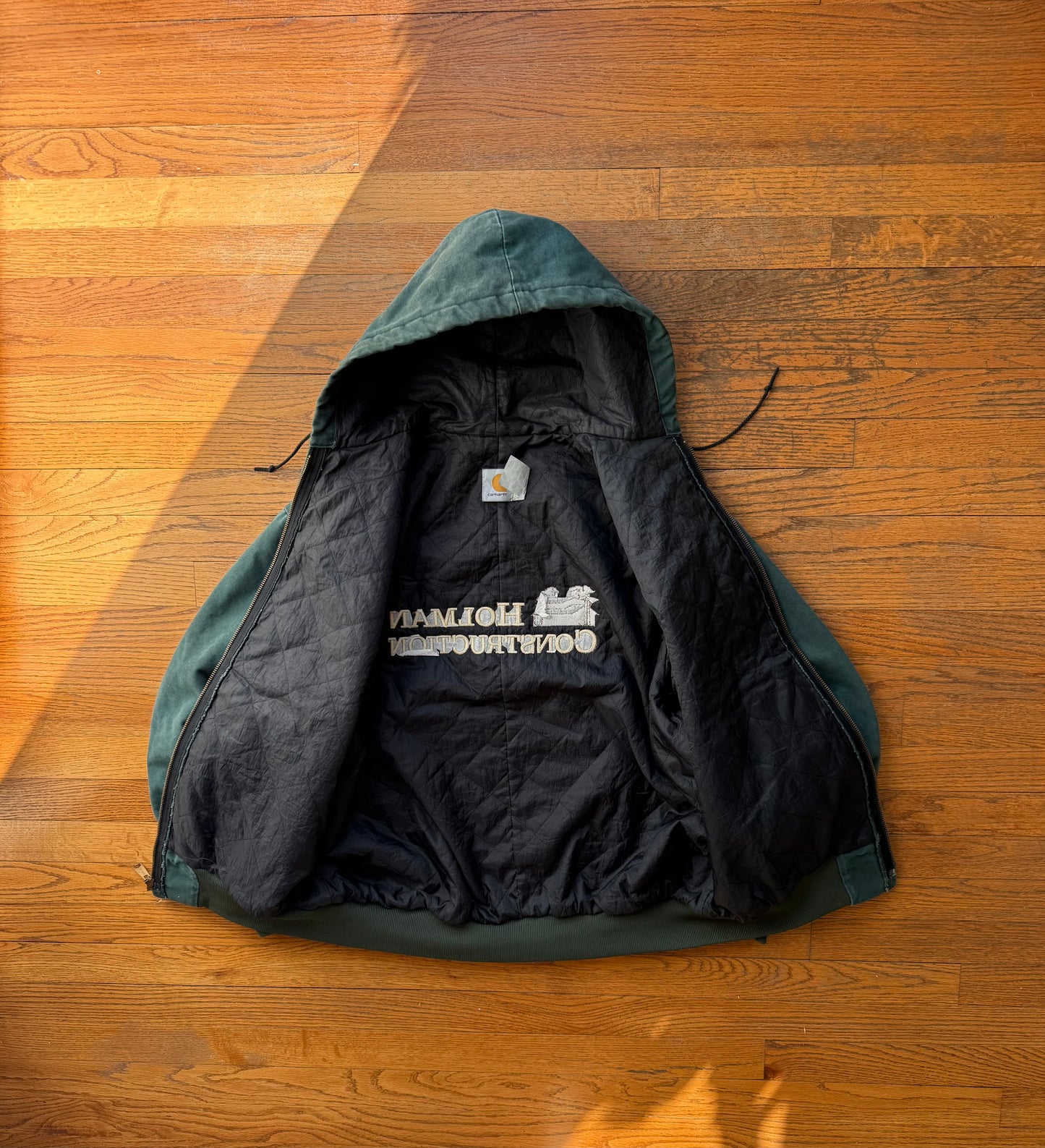 Faded Hunter Green Carhartt Active Jacket - Boxy Large