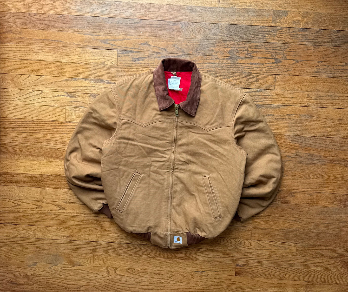 Faded Brown Carhartt Santa Fe Jacket - Medium