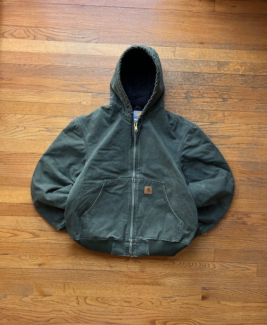 Faded Olive Green Carhartt Active Jacket - Large