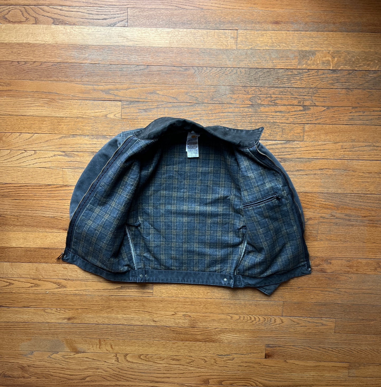 Faded Petrol Blue Carhartt Detroit Jacket - Small