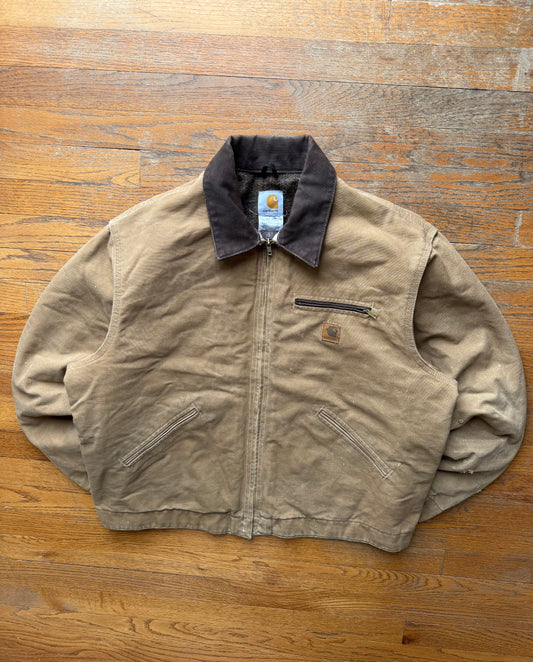 Faded Camel Brown Carhartt Detroit Jacket - Boxy L-XL