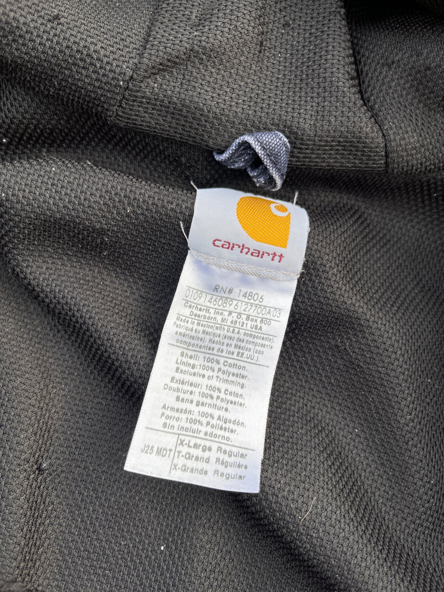 Faded Midnight Blue Carhartt Active Jacket - Boxy L-XL