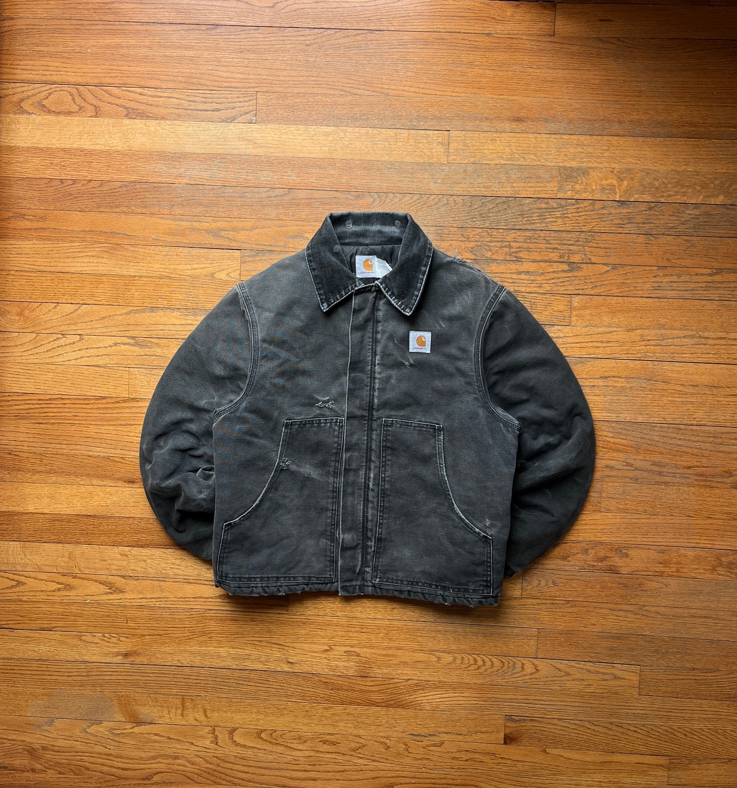 Faded Black Carhartt Arctic Jacket - Medium