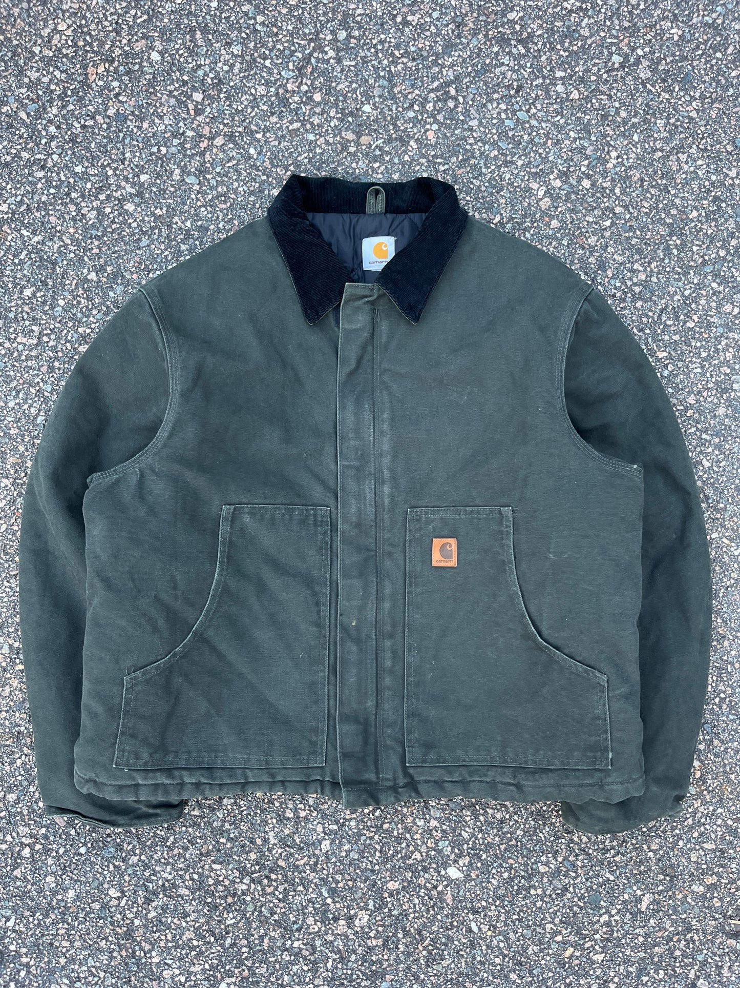 褪色橄榄绿色 Carhartt 北极夹克 - 宽松 L-XL