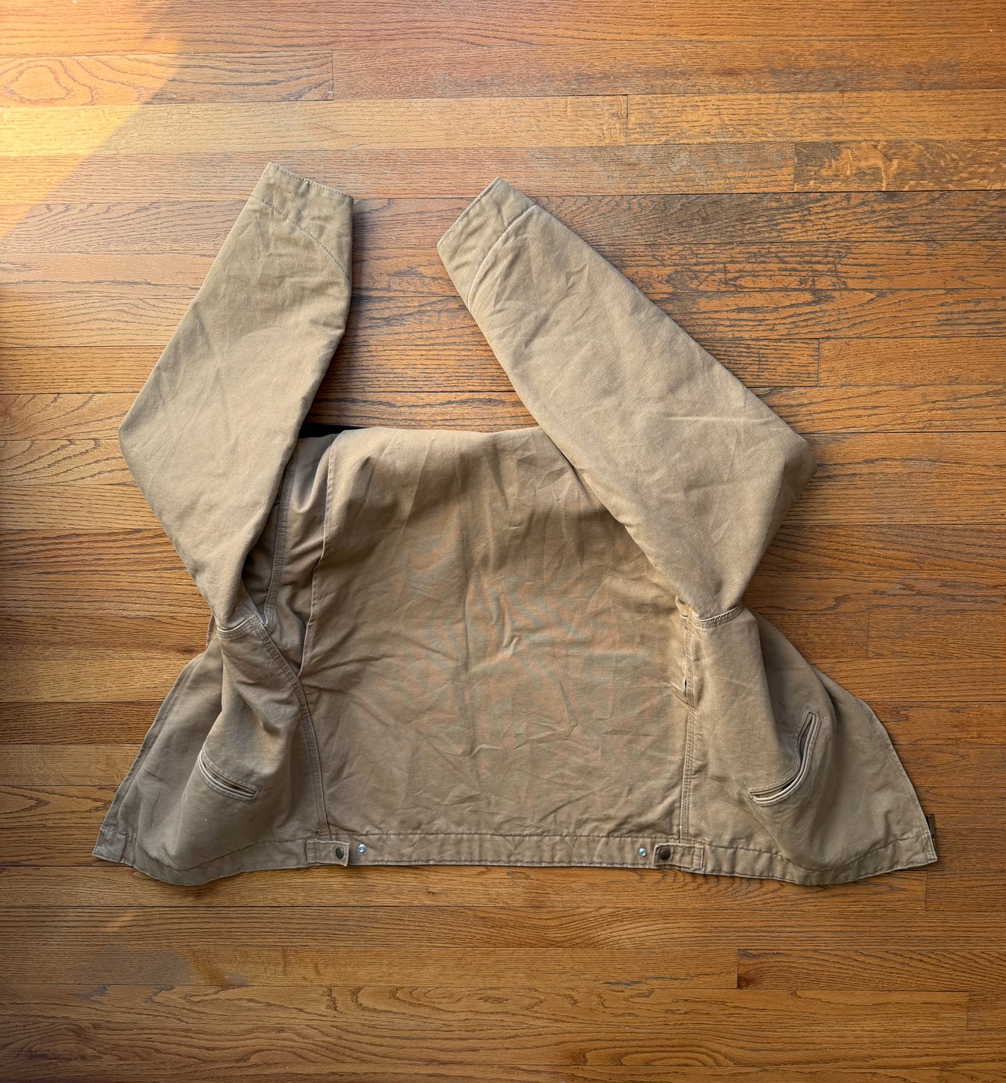 Faded Camel Brown Carhartt Detroit Jacket - Large Tall