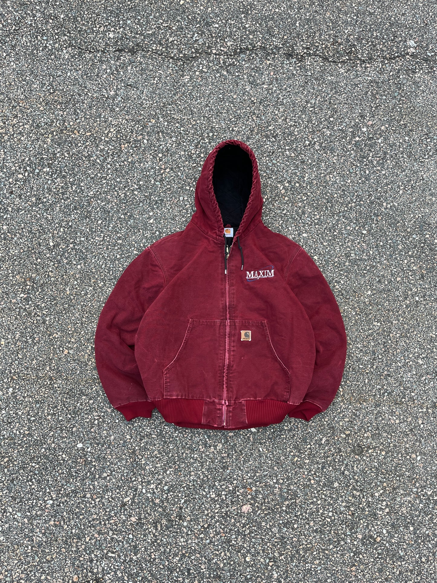 Faded Crimson Red Carhartt Active Jacket - Large