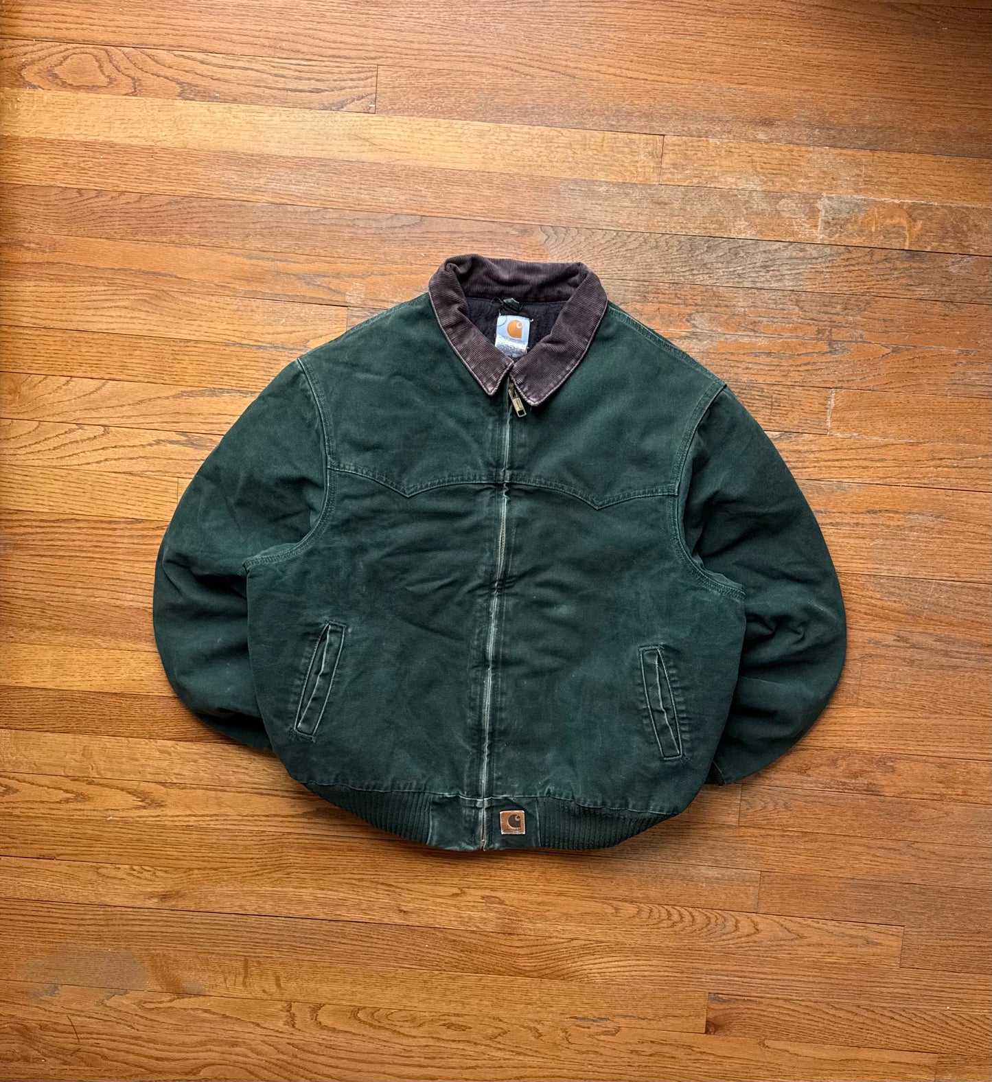 Faded Spruce Green Carhartt Santa Fe Jacket - Fits L-XL