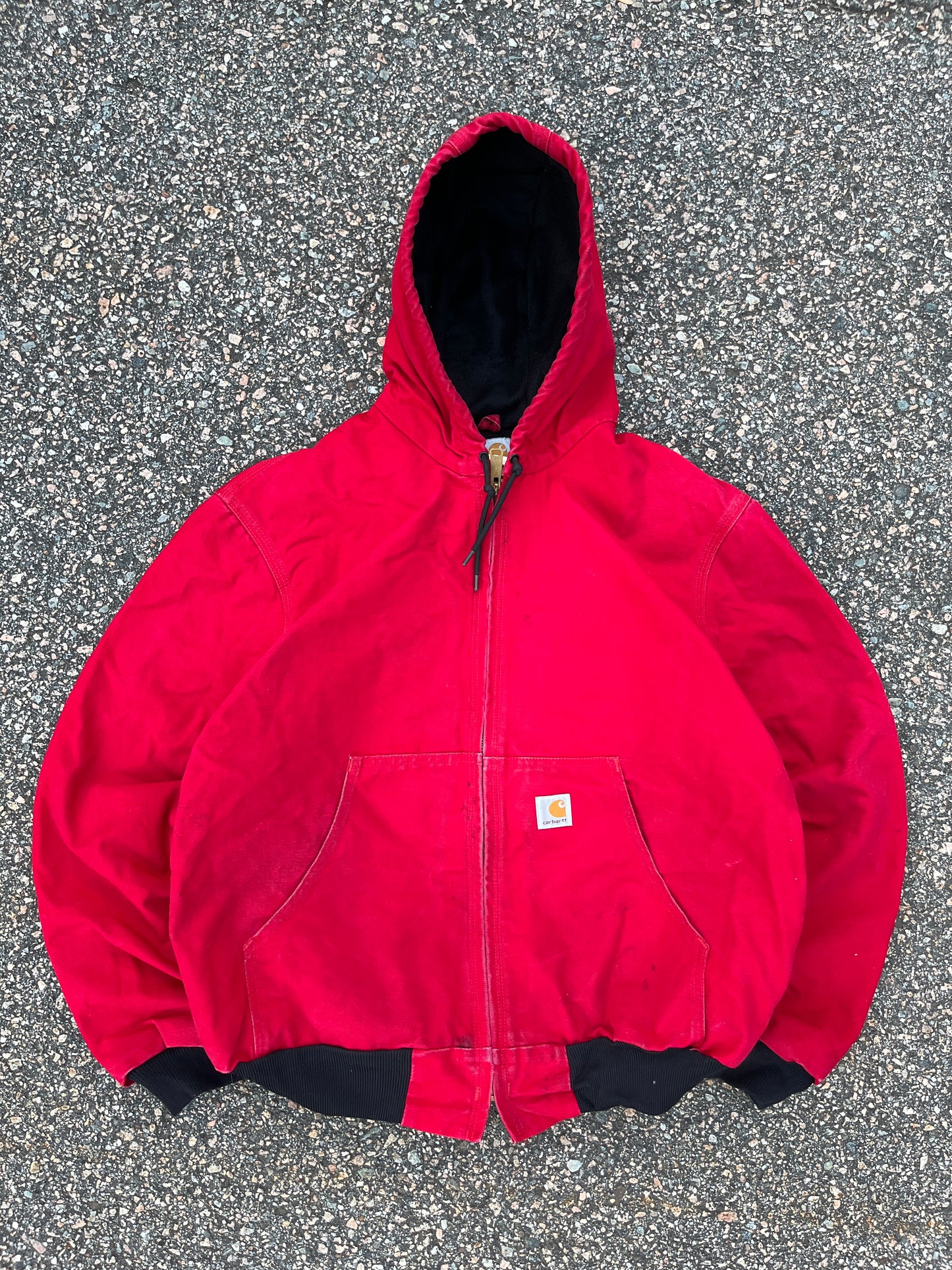 Faded Strawberry Red Carhartt Active Jacket - Boxy Medium