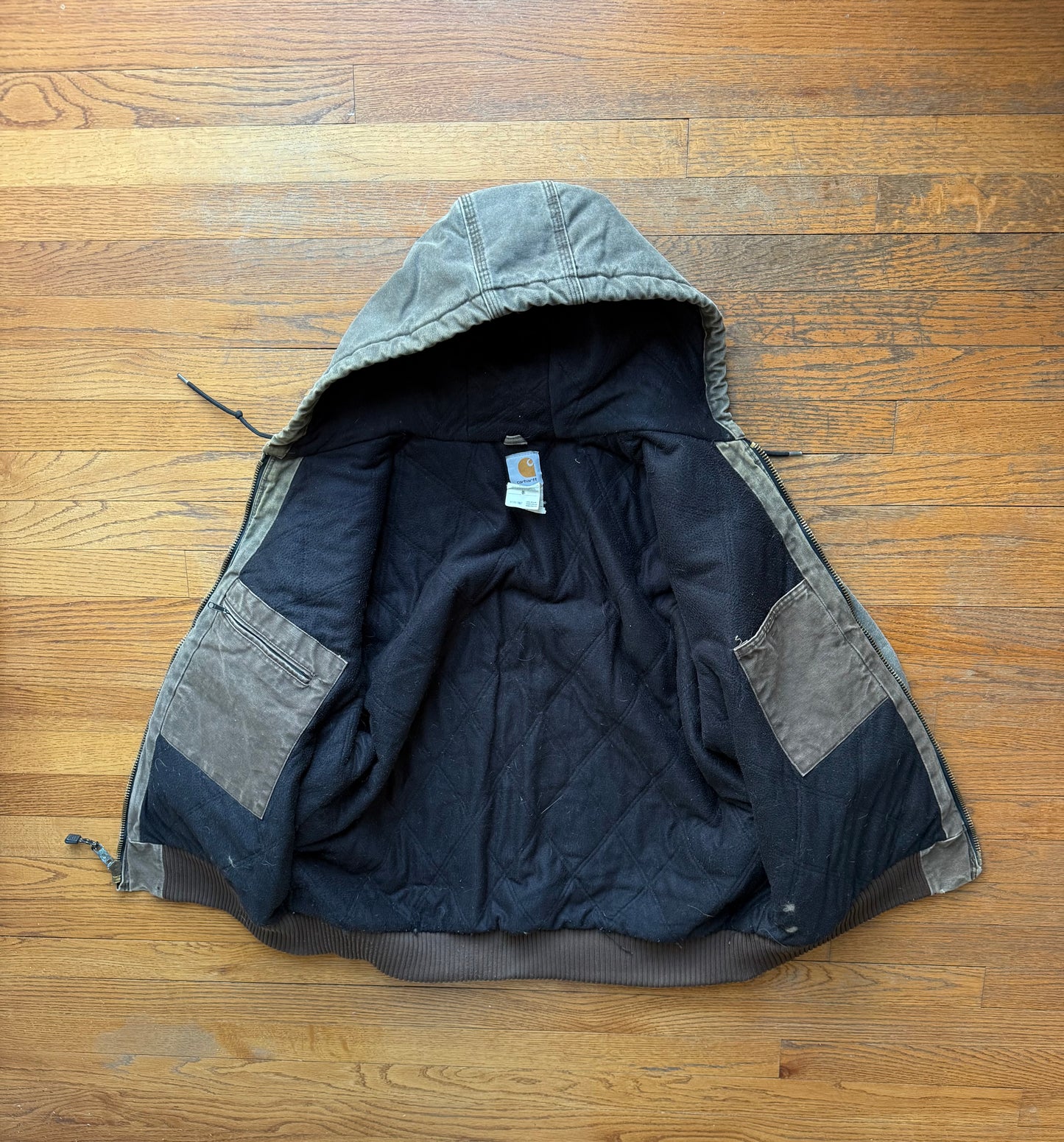 Faded Chestnut Brown Carhartt Active Jacket - Large