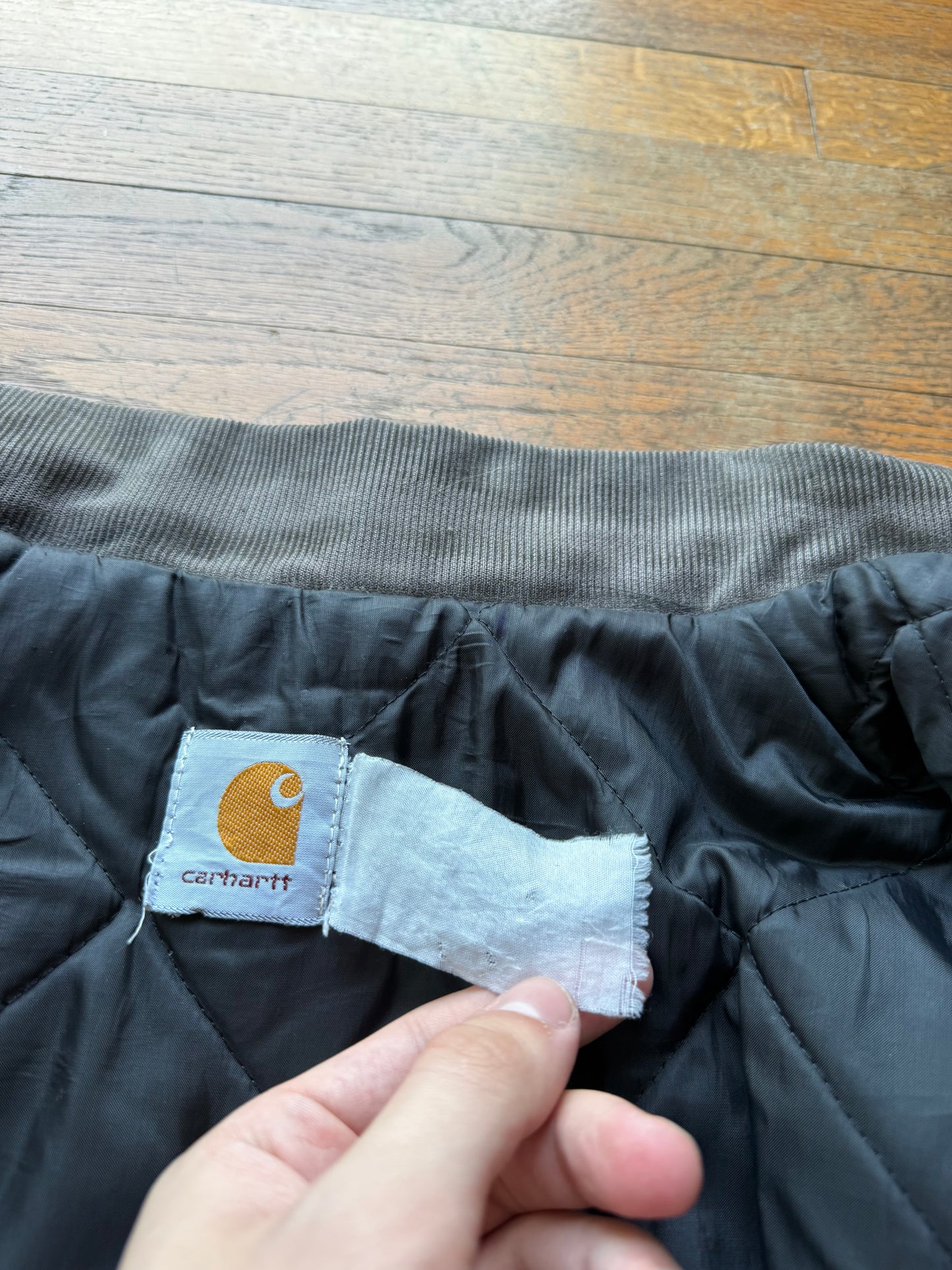 Faded n Distressed Black Carhartt Arctic Jacket - Boxy Medium