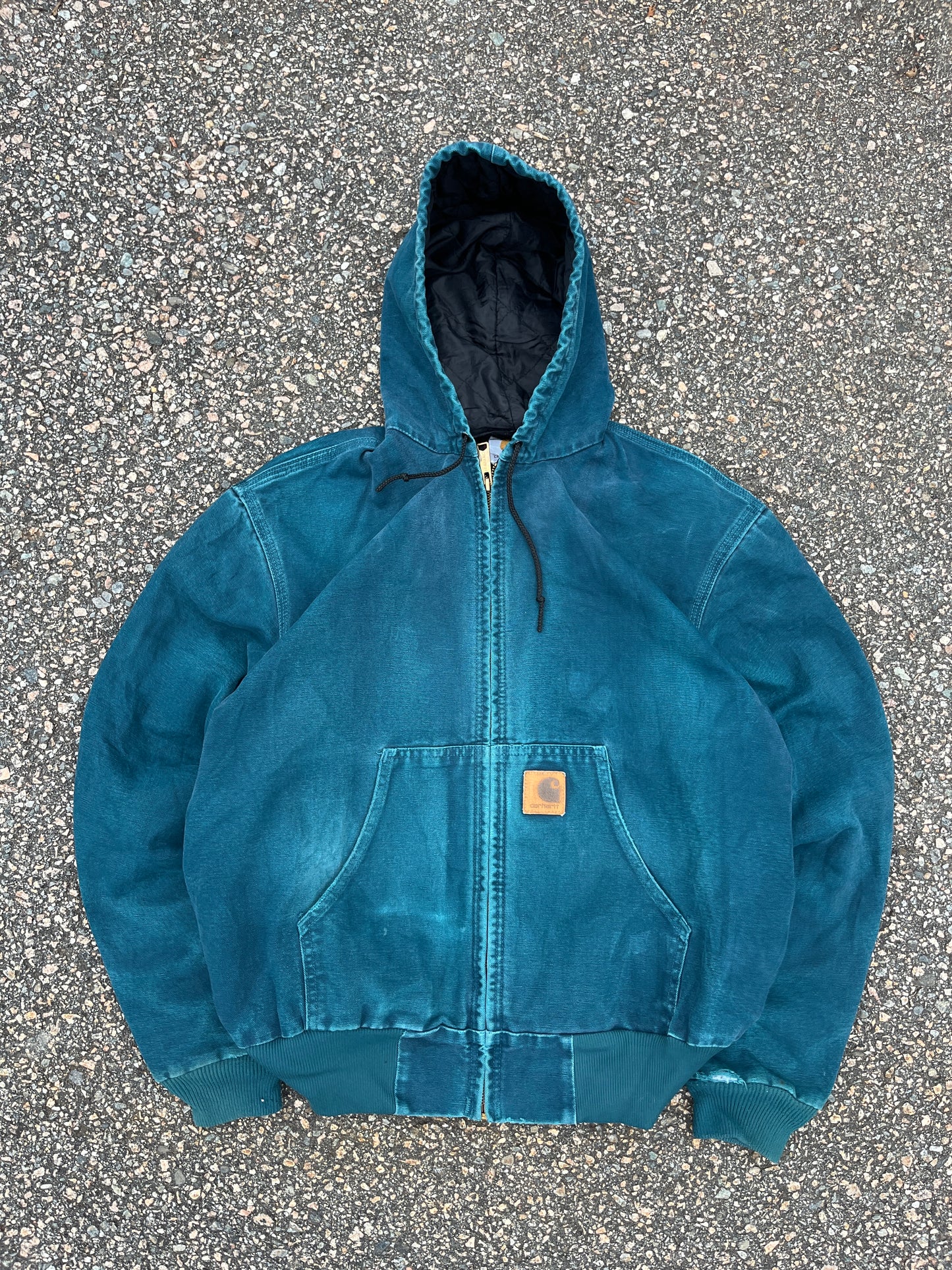Faded Aqua Blue Carhartt Active Jacket - Medium