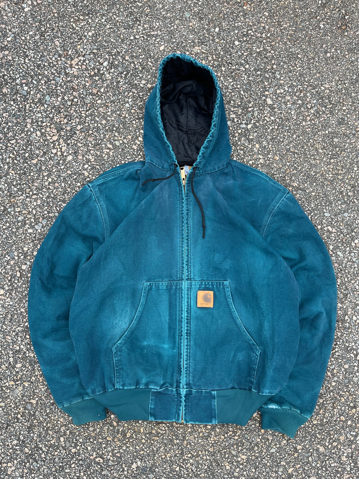 褪色水蓝色 Carhartt 运动夹克 - 中号