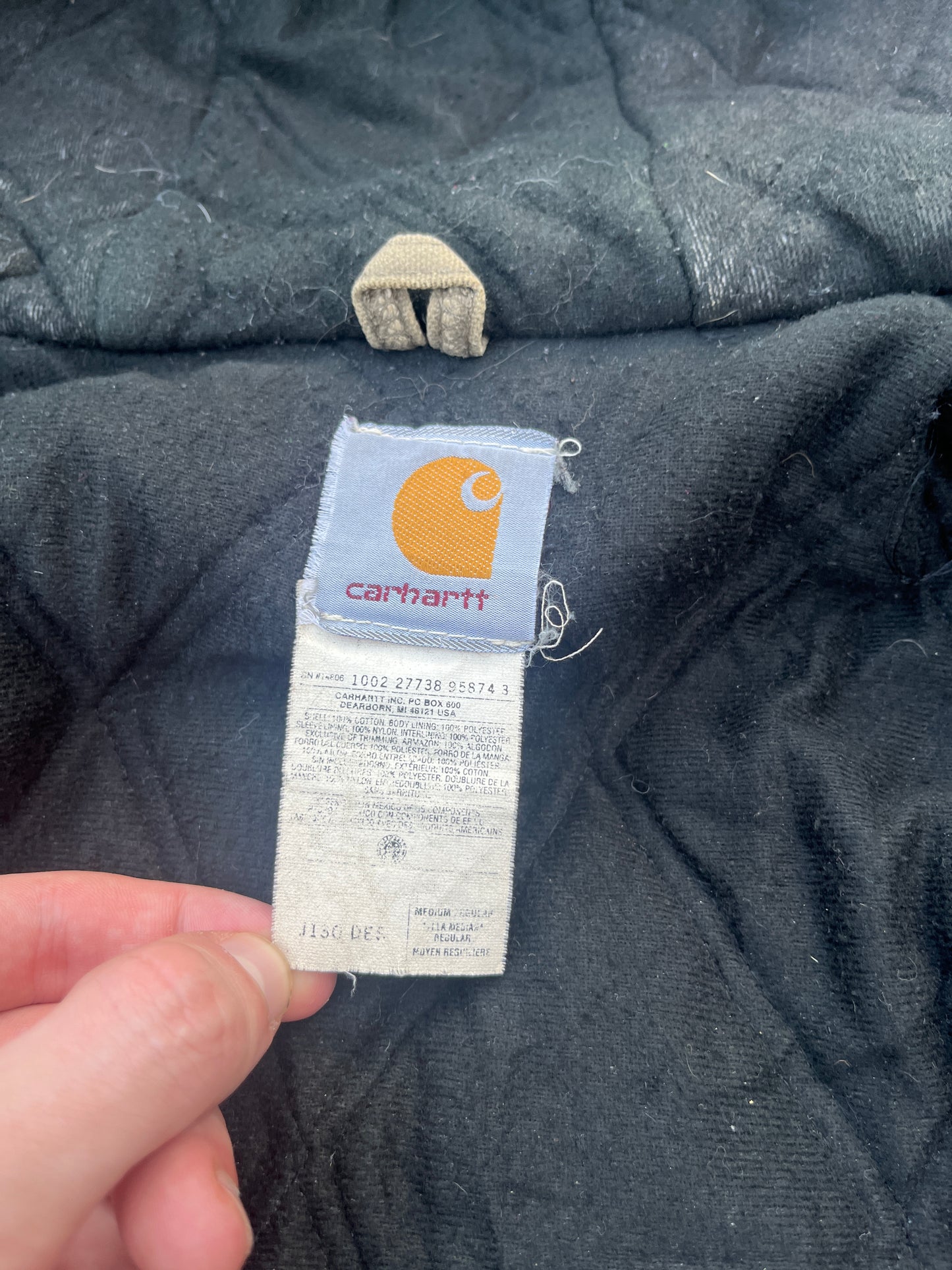 褪色沙漠沙色 Carhartt 运动夹克 - 中号