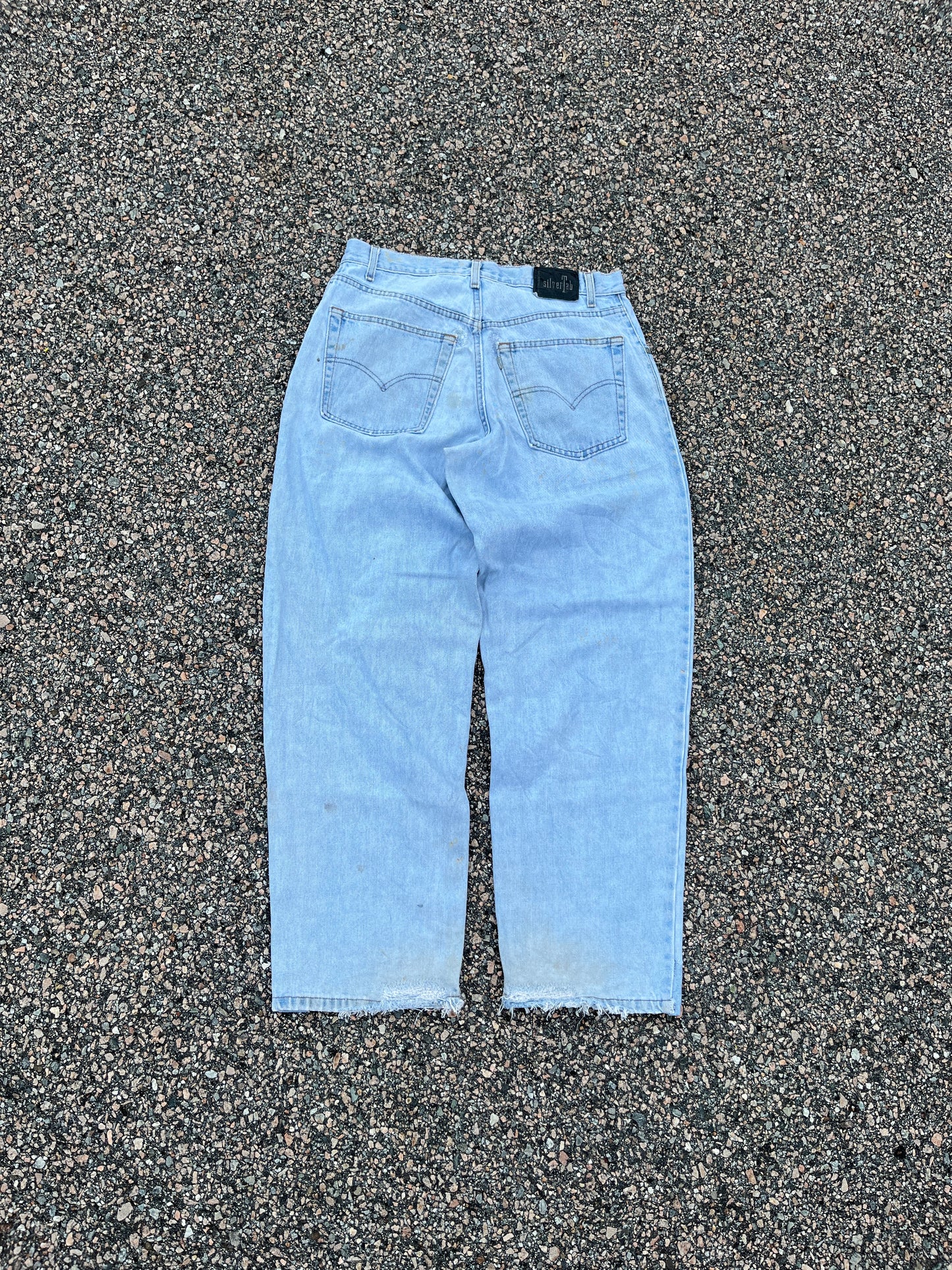 Levi's 570 Silvertab 褪色牛仔宽松裤 - 33 x 31.5