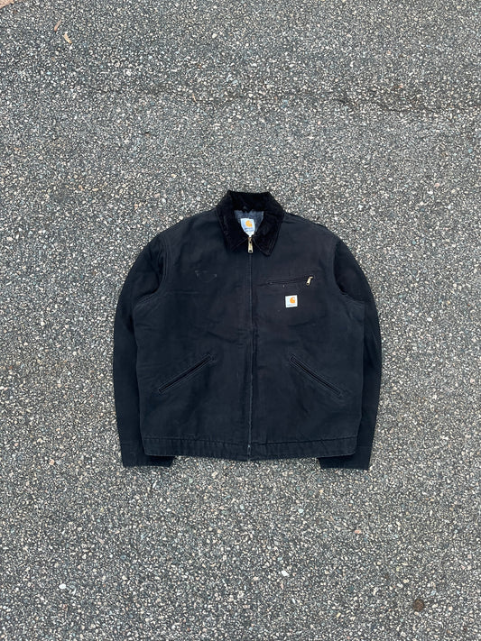 Faded Black Carhartt Detroit Jacket - Boxy L-XL