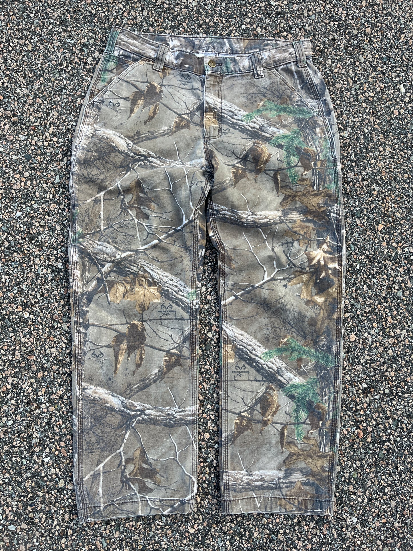 褪色 Realtree Carhartt 木匠裤 - 34 x 28