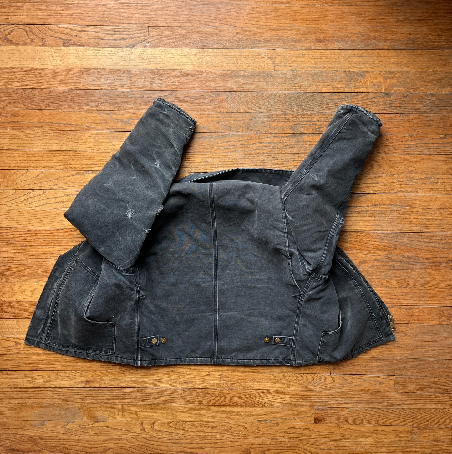 Faded Black Carhartt Arctic Jacket - Medium