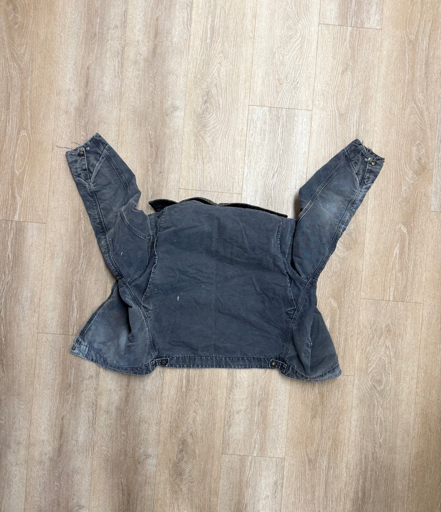Faded Petrol Blue Carhartt Detroit Jacket - Boxy Medium