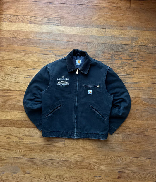 Faded Black Carhartt Detroit Jacket - Medium