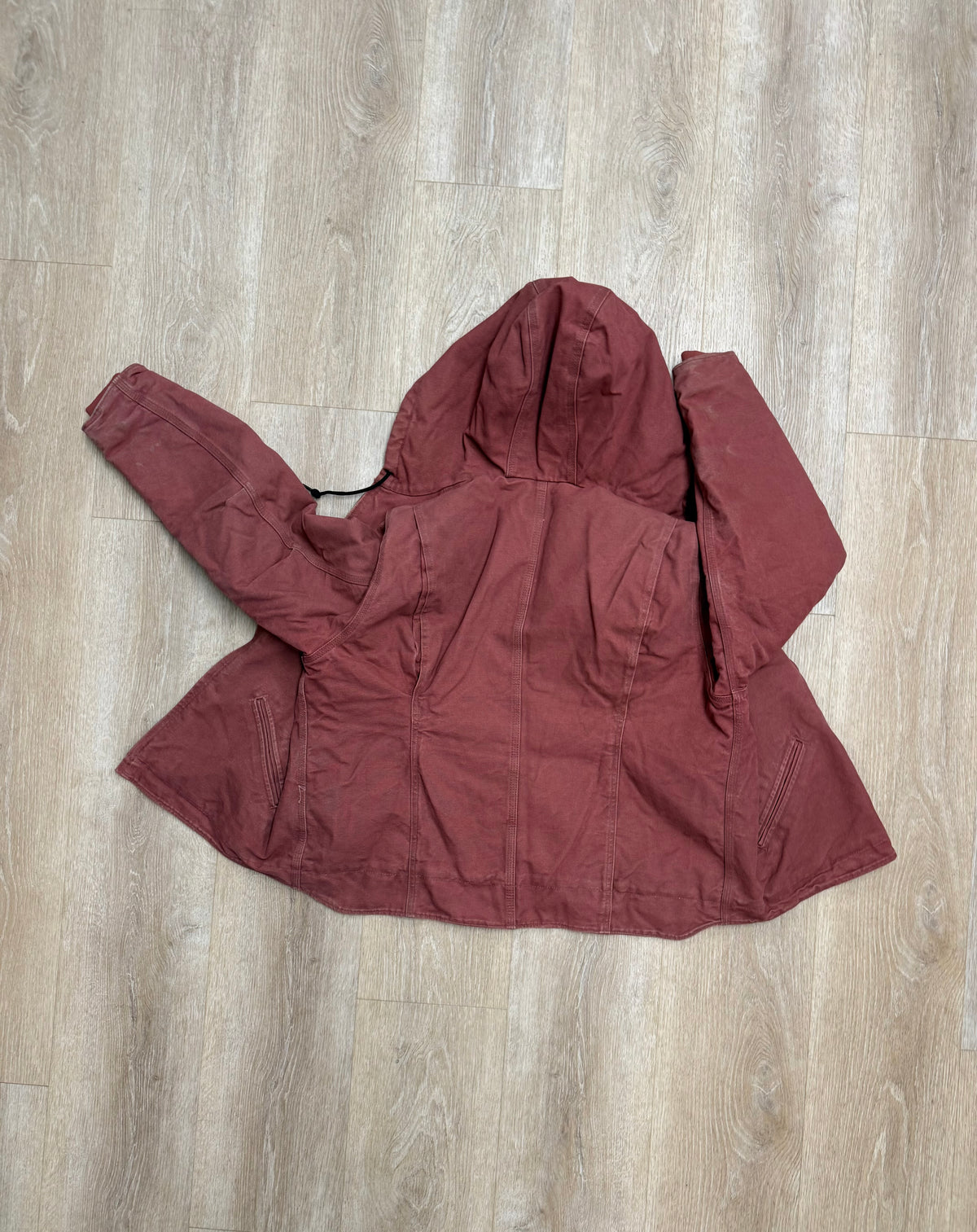 Faded Pink Carhartt Sherpa Lined Jacket - Medium
