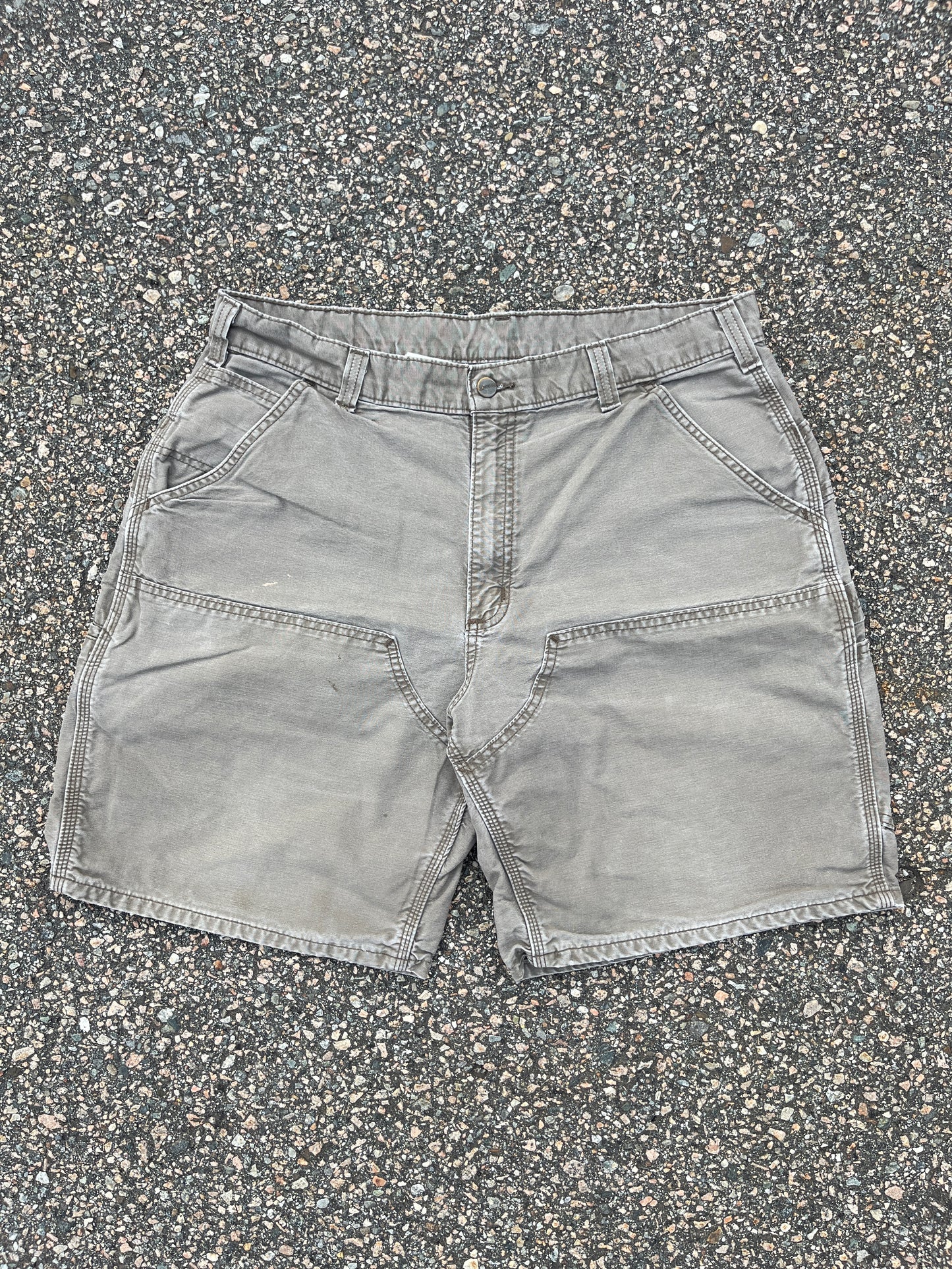 Faded Light Brown Carhartt Double Knee Shorts - 35