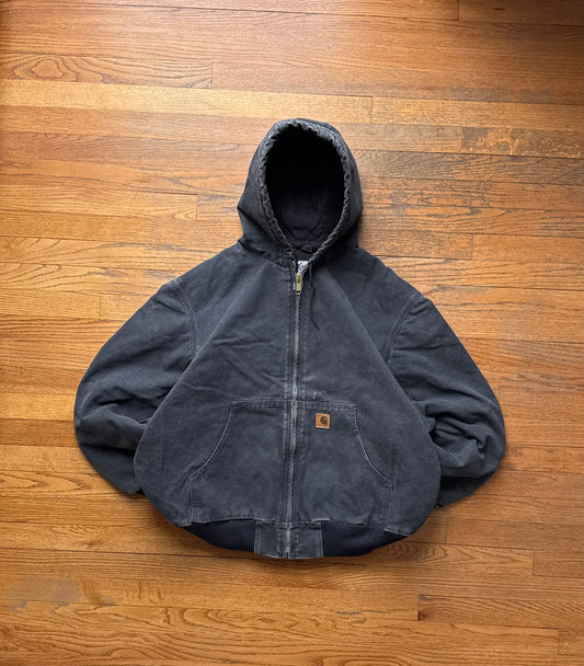 Faded Black Carhartt Active Jacket - XL