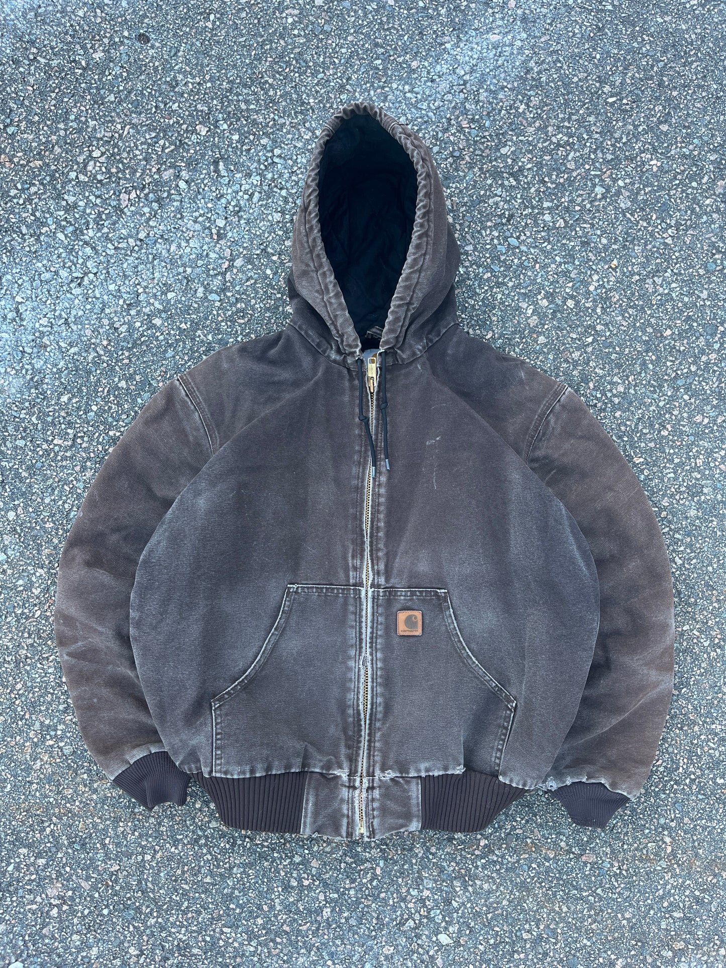 褪色棕色 Carhartt 运动夹克 - 中号