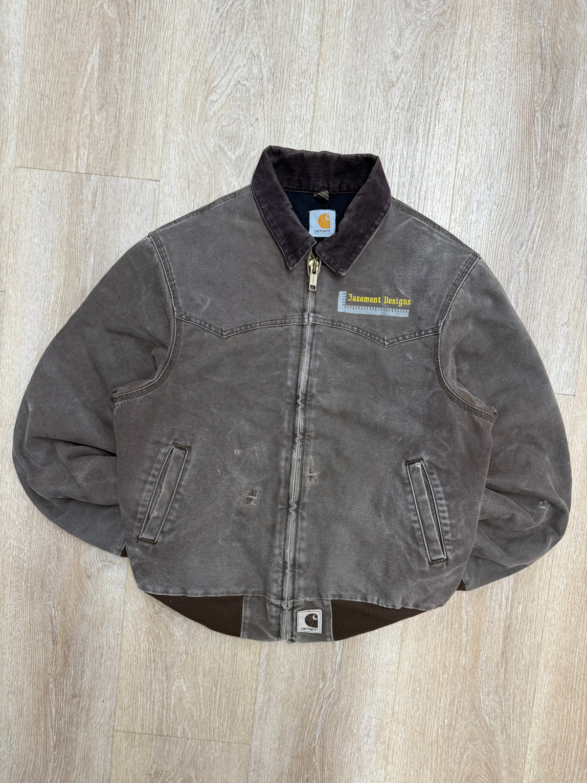 Faded Chestnut Brown Carhartt Santa Fe Jacket - Medium