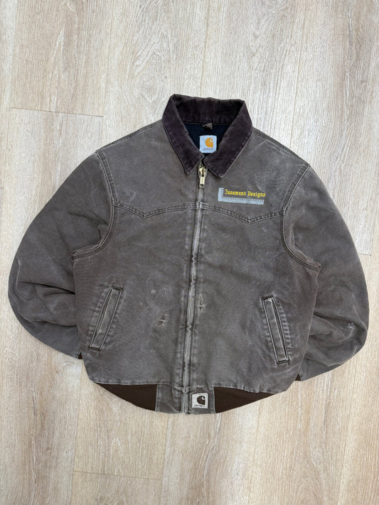 Faded Chestnut Brown Carhartt Santa Fe Jacket - Medium
