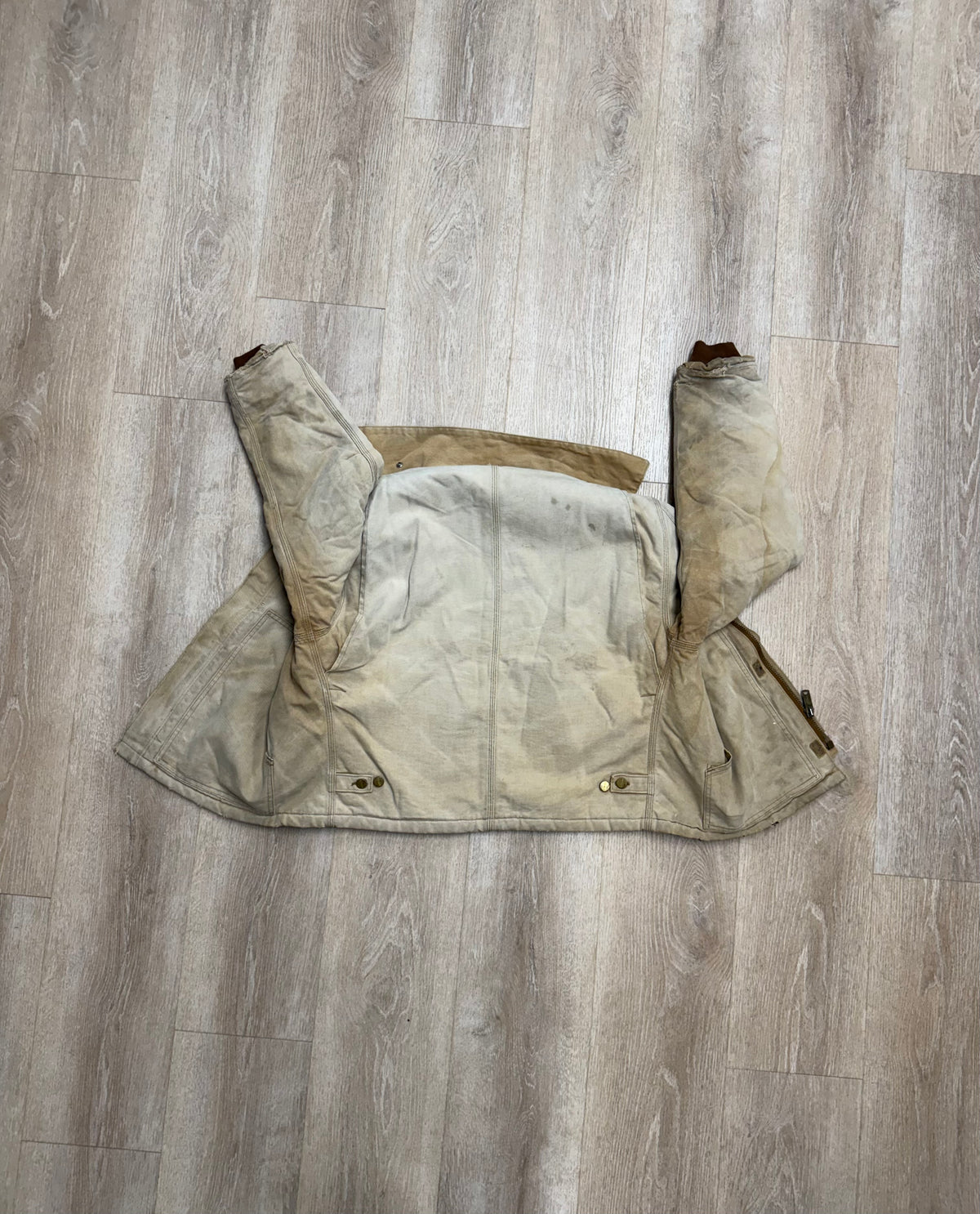 Faded Brown Carhartt Arctic Jacket - Boxy M-L