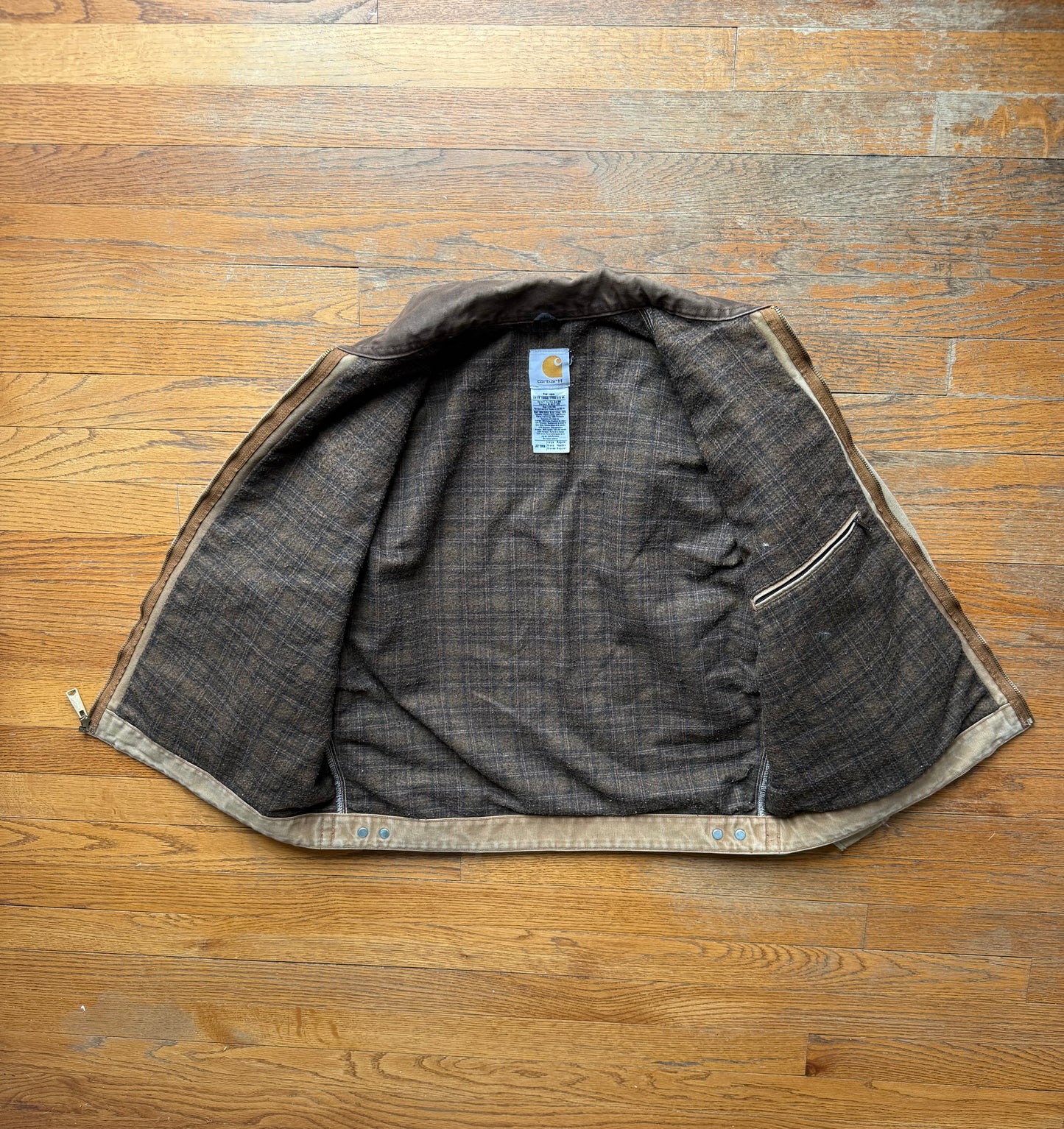 Faded Brown Carhartt Detroit Jacket - Boxy Medium