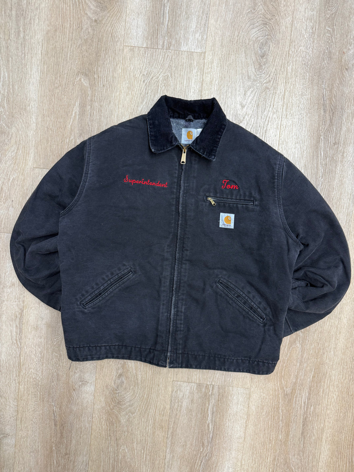 Faded Black Carhartt Detroit Jacket - Fits L-XL