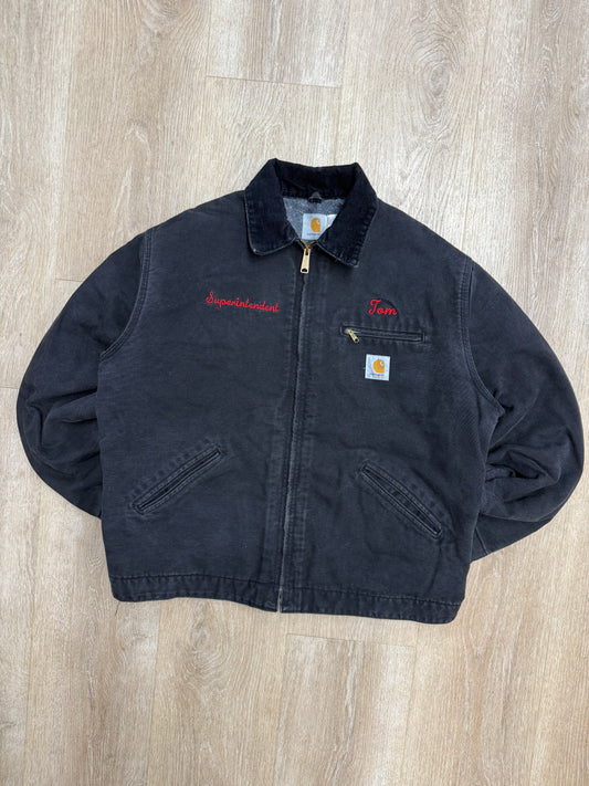 Faded Black Carhartt Detroit Jacket - Fits L-XL