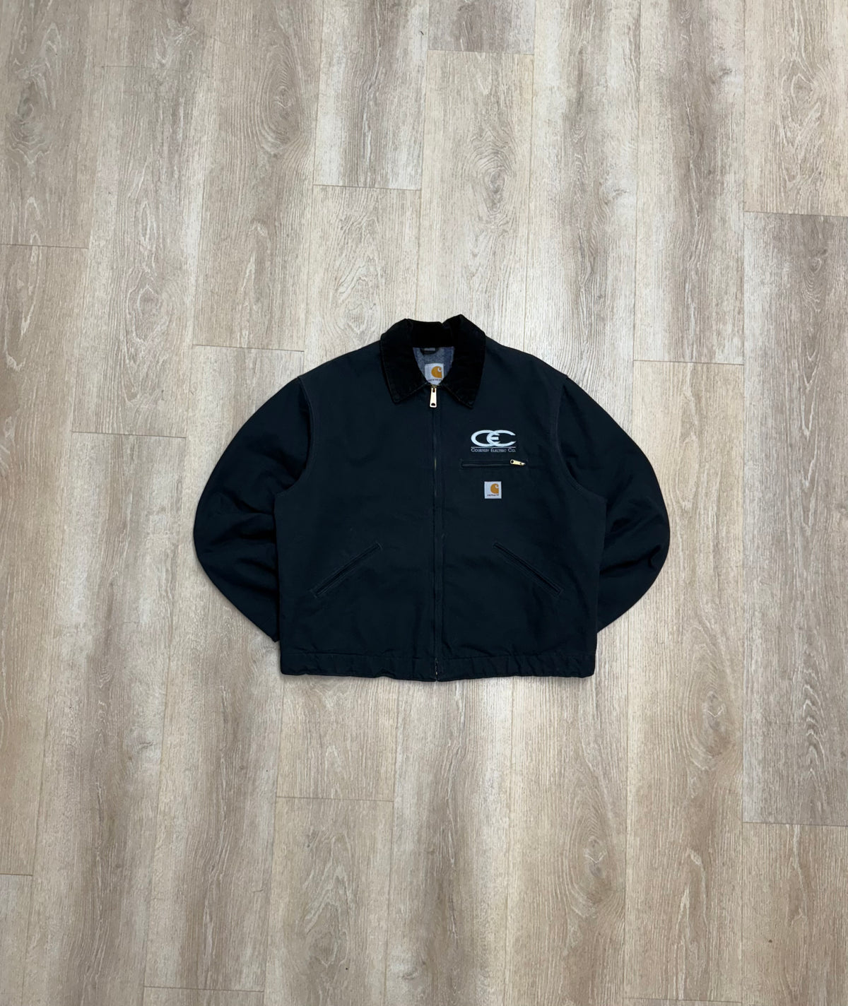 Faded Black Carhartt Detroit Jacket - Boxy L-XL
