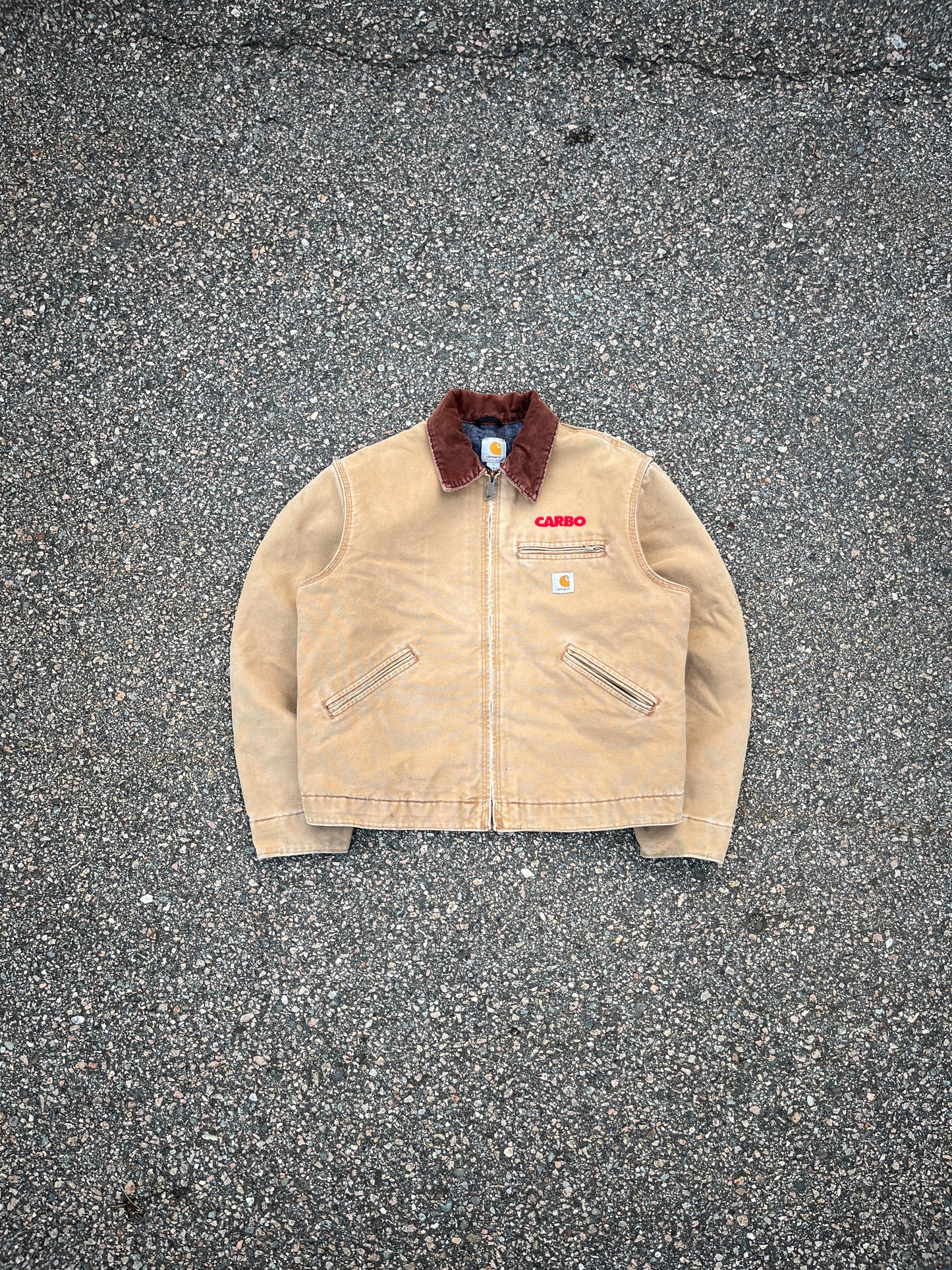 褪色棕色 Carhartt 底特律夹克 - 中号宽松款