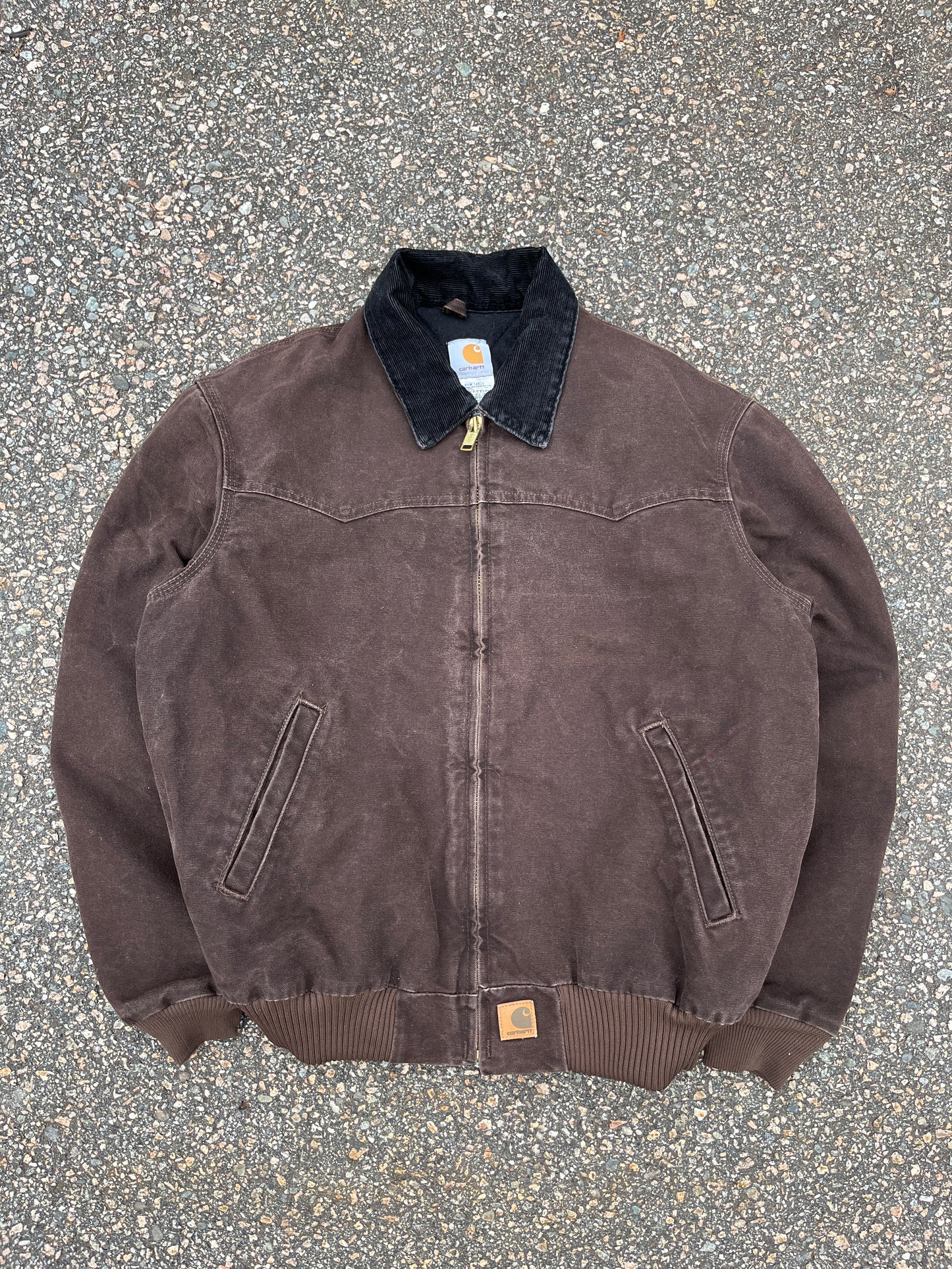 褪色棕色 Carhartt Santa Fe 夹克 - 大号