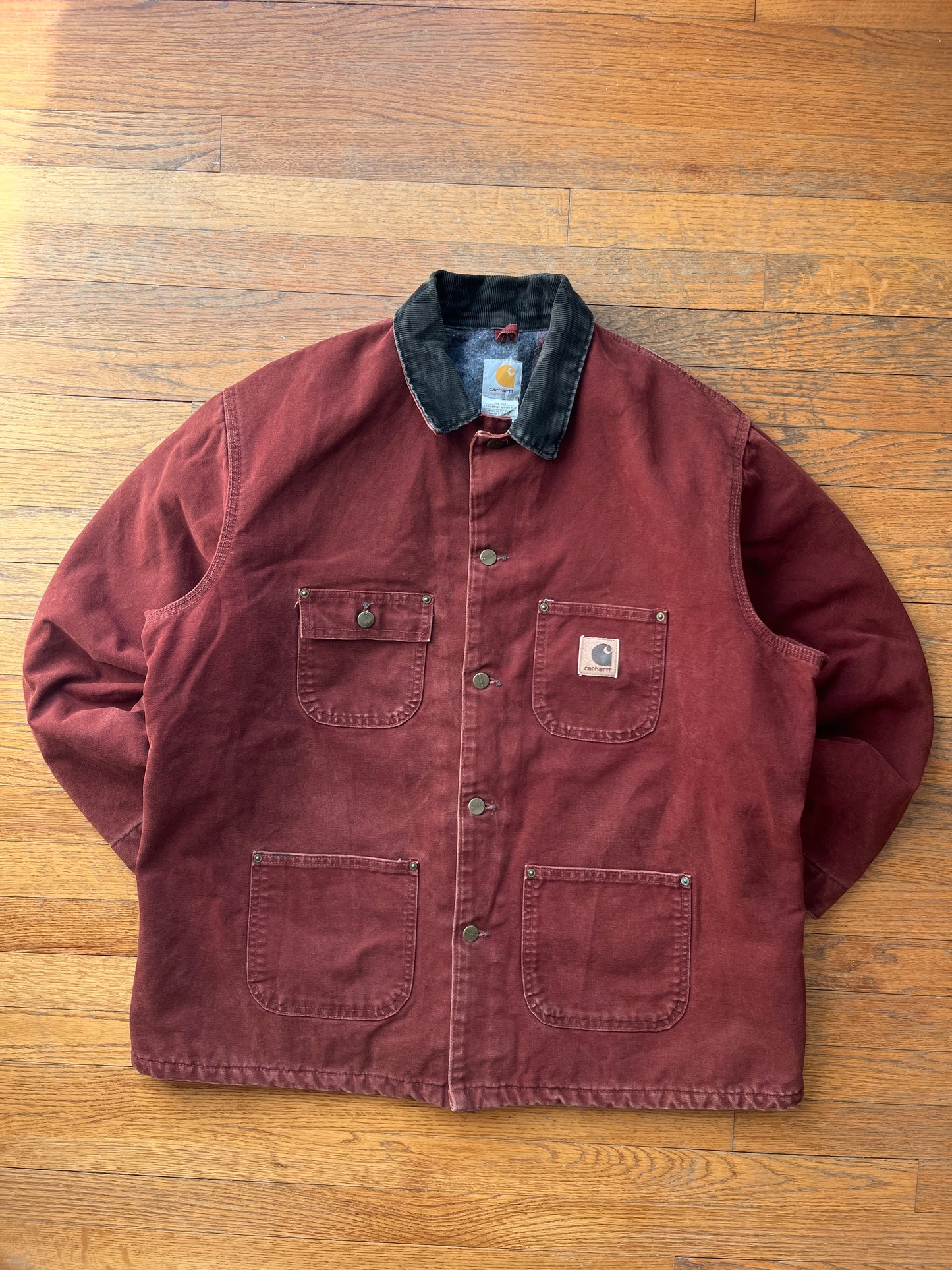 Faded Clay Red Carhartt Chore Jacket - XL