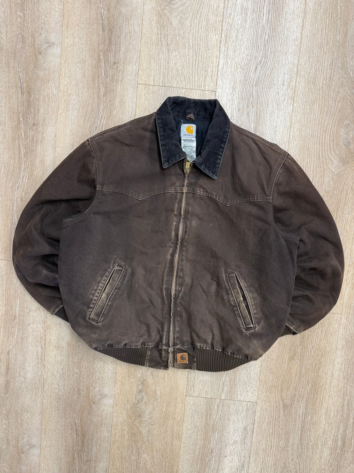 Faded Brown Carhartt Santa Fe Jacket - XL