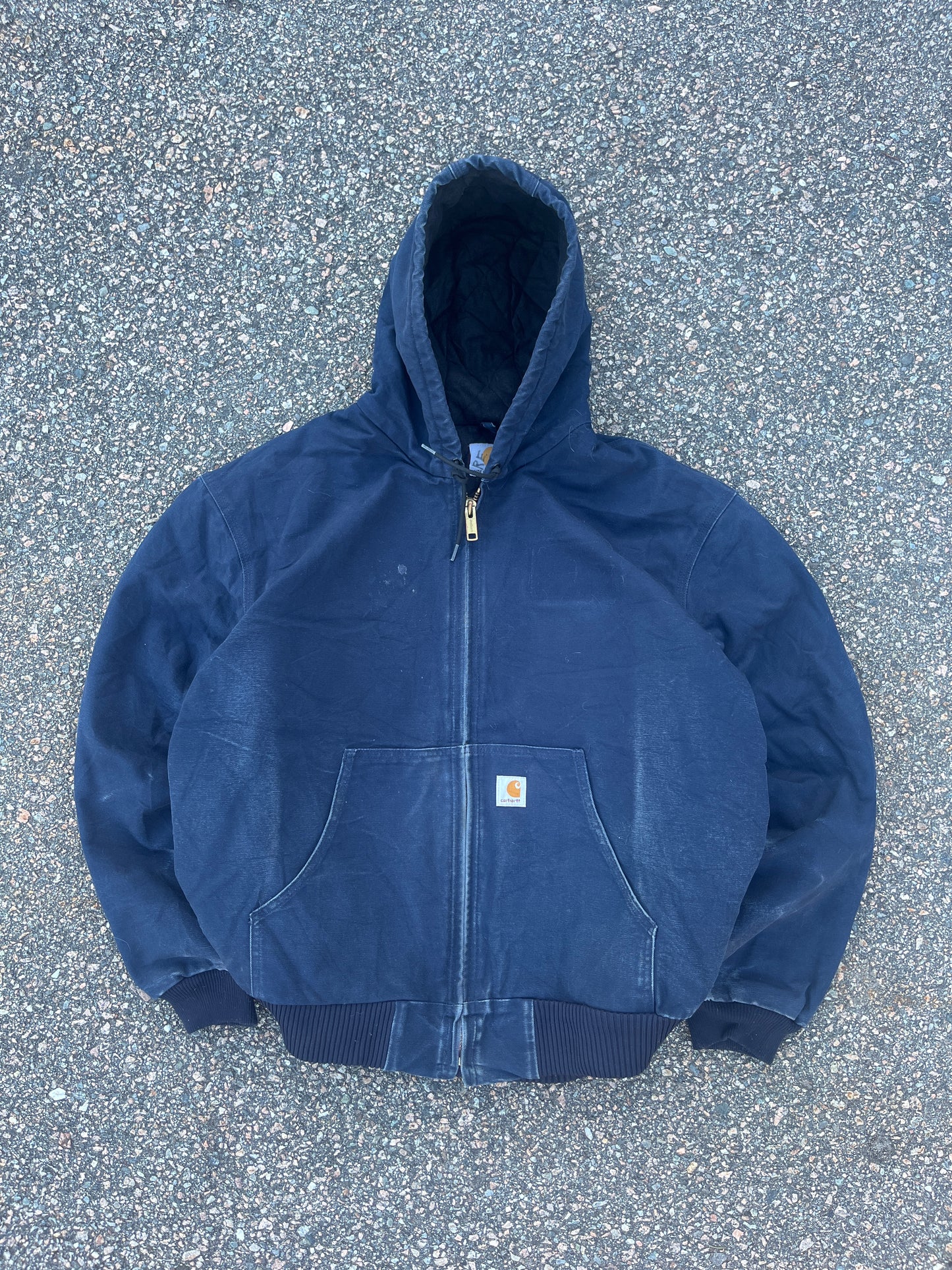 Faded Navy Blue Carhartt Active Jacket - 2XL