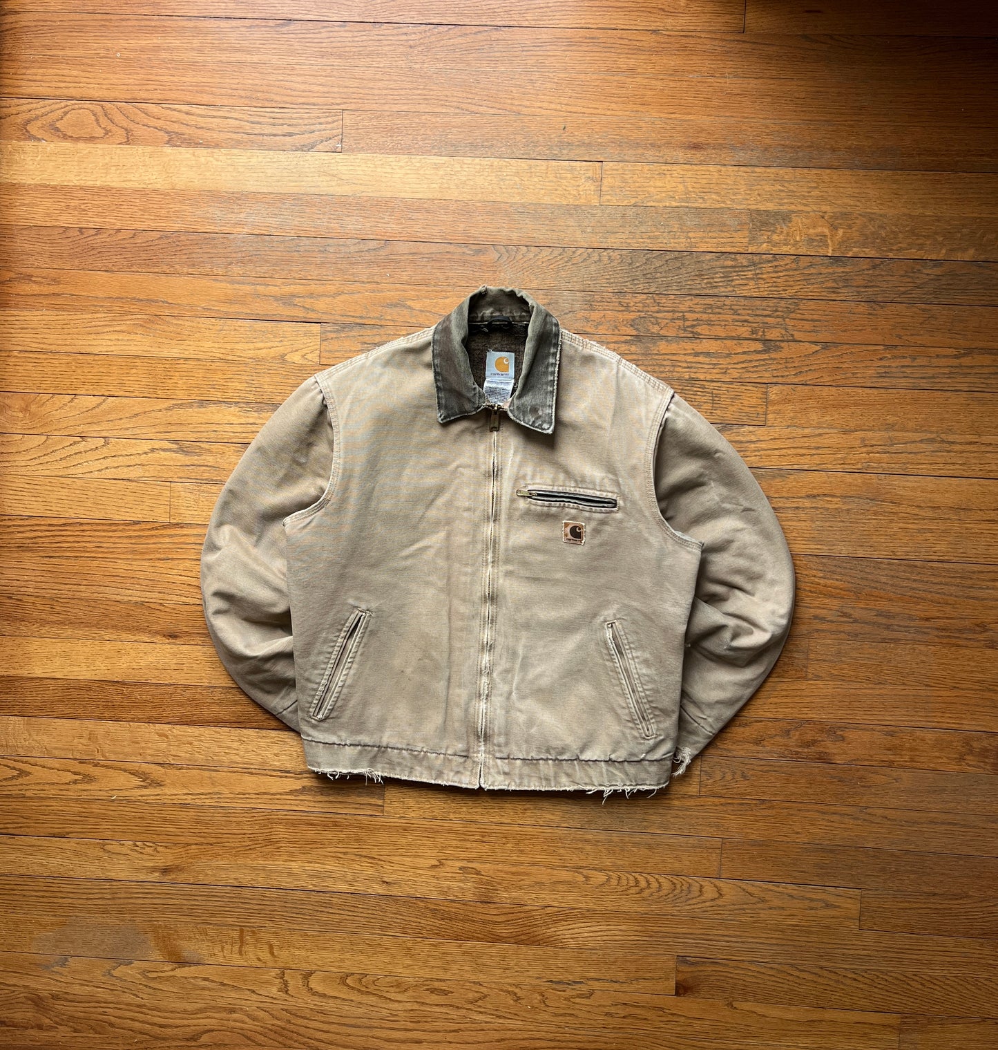 Faded Saddle Brown Carhartt Detroit Jacket - Medium