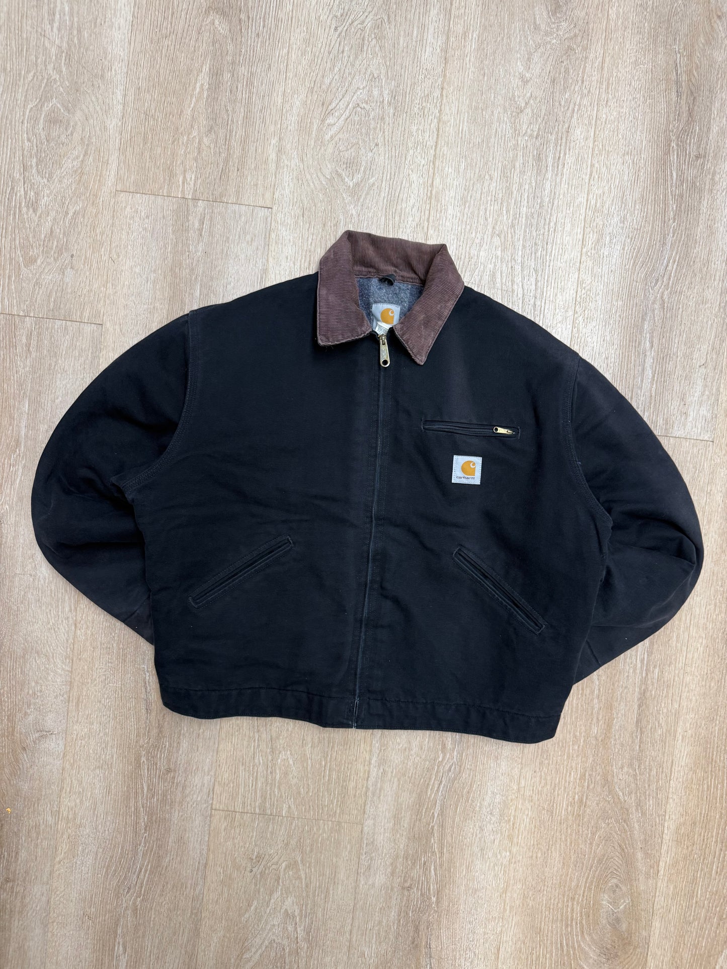 Faded Black Carhartt Detroit Jacket - XL